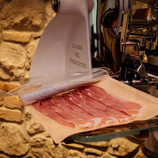 Vaschetta Prosciutto Affettato 'Alberti' — Peso gr 90 - immagine